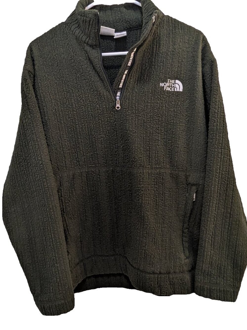 VTG 01 The North Face TKA 100 Fleece | Forest Green | Made in the USA | Gorpcore